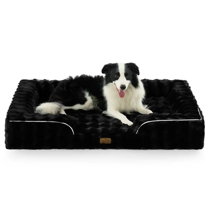 COZY KISS Soft Fabric Orthopedic Dog Bed with Joint Relief & Supportive Cushion, 30X20 In, for Small to Medium Dogs, Tie Dye